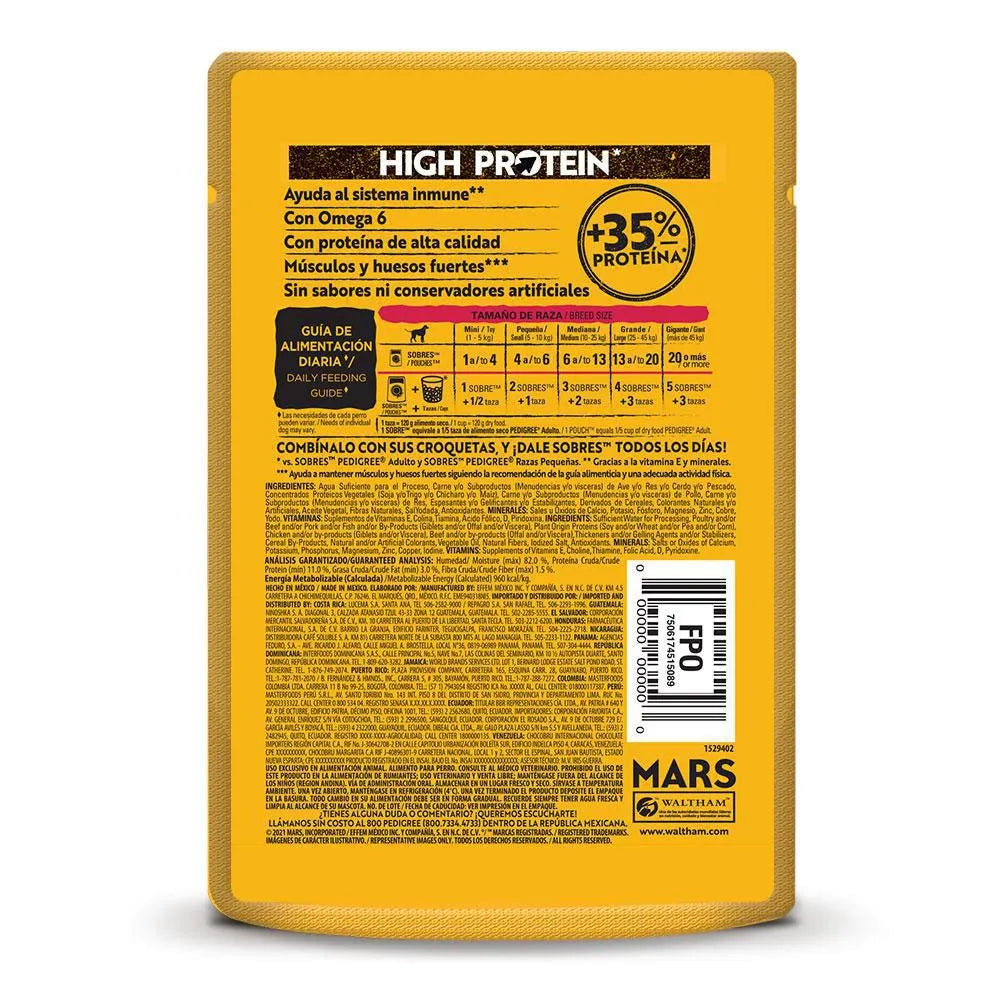 Alimento Humedo Adulto Res Pollo Filete PEDIGREE 85 gr