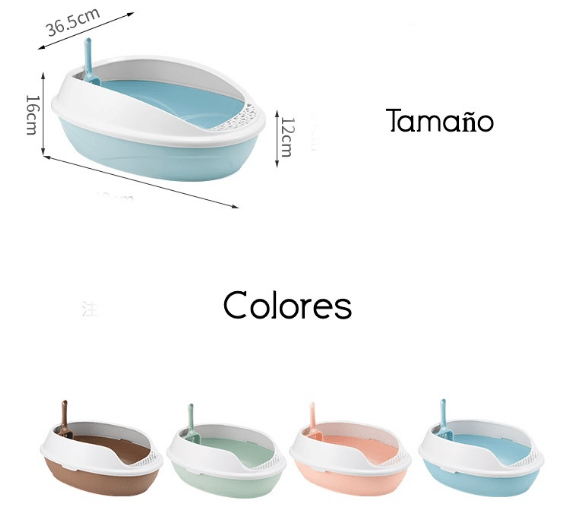 ARENERO SEMICERRADO ALTO COLORES PASTEL