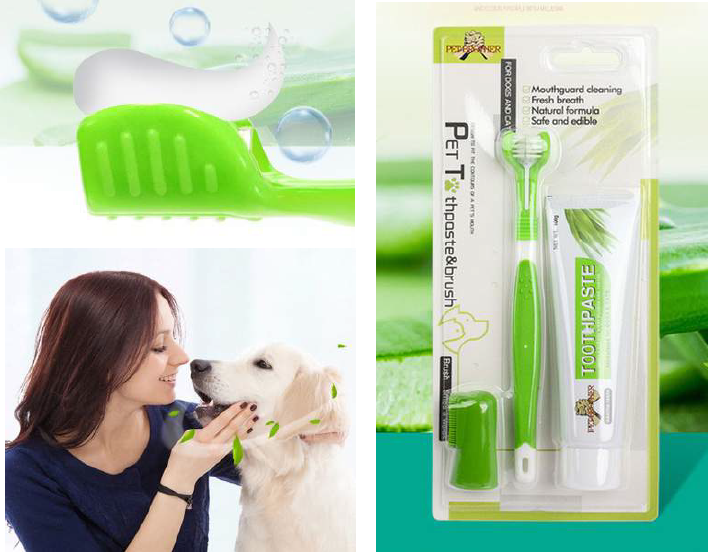 Crema dental y cepillo