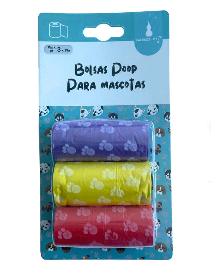 Bolsas de Colores para Recoger Popó de Perro