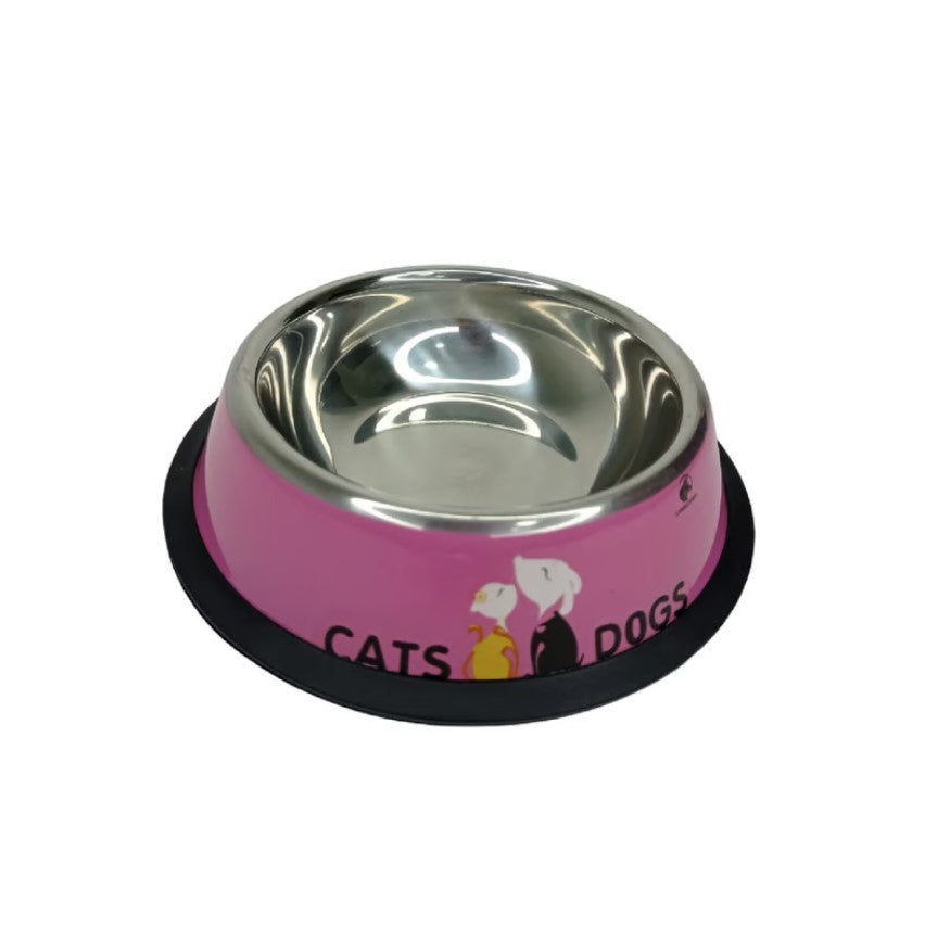 Comedero bebedero en aluminio pequeño para mascotas