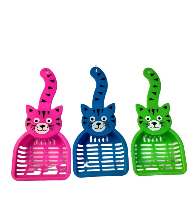 Pala recolectora de heces con forma de gato