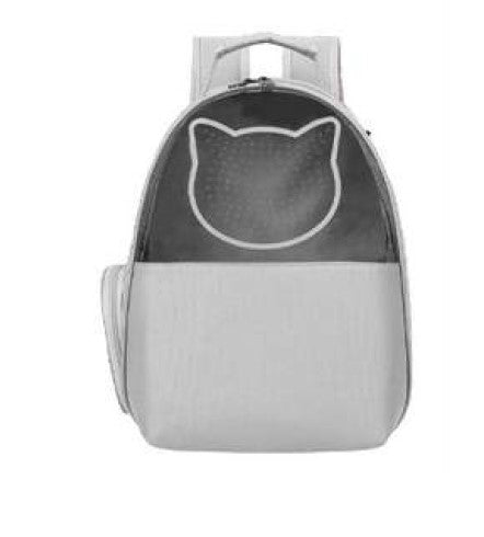 Morral Mitad Transparente Cara De Gato