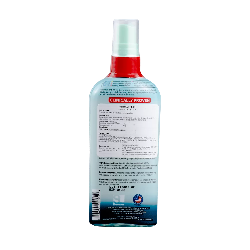 Spray Oral Dental Fresh Original Gatos & Perros 4oz