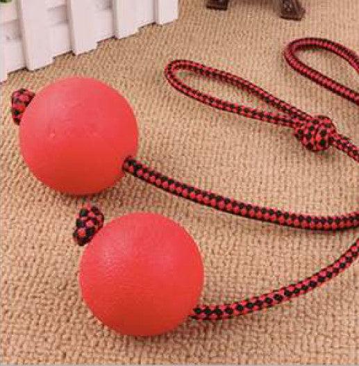 Juguete lazo con pelota maciza