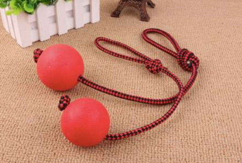 Juguete lazo con pelota maciza