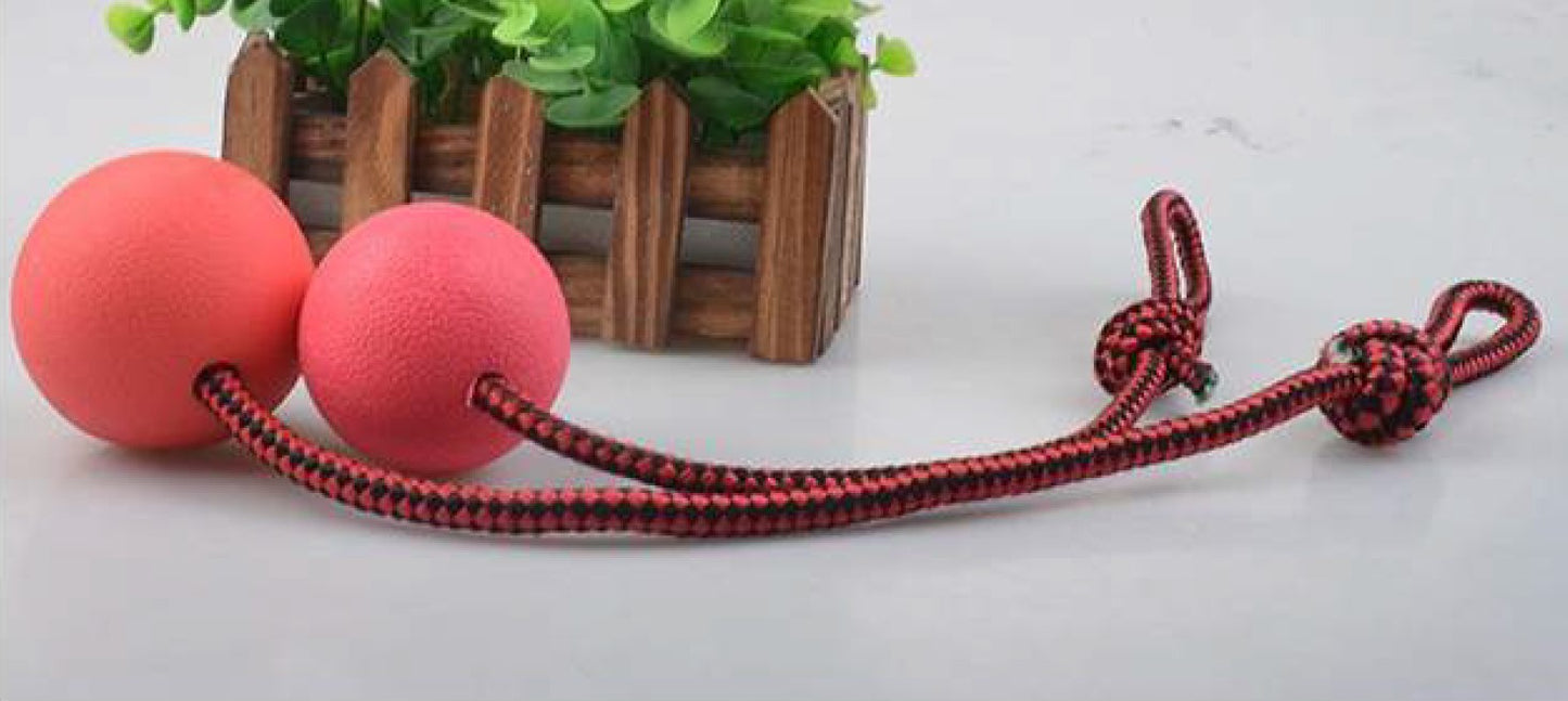 Juguete lazo con pelota maciza