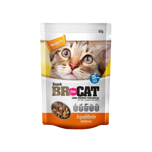 BR for CAT Snacks Nuggets para gatos Equilibrio/Balance de 60g